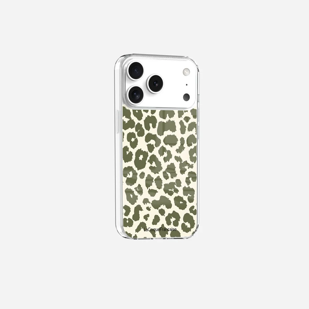 Coque Sans Anneaux Imprimee Leopard Kaki - Image 4