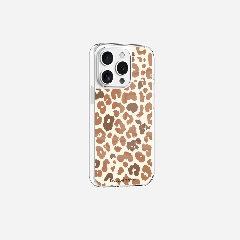 Coque Sans Anneaux Imprimee Leopard Marron - Image 7