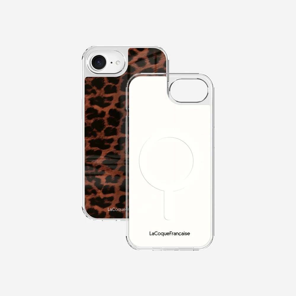 Coque Sans Anneaux Imprimee Leopard Terracotta Et Noir - Image 22
