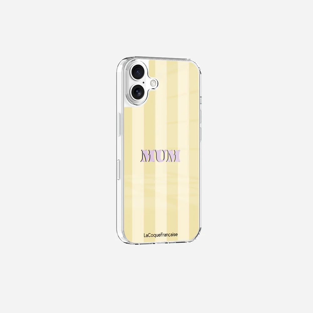 Coque Sans Anneaux Imprimee Mum - Jaune Et Beige - Image 10