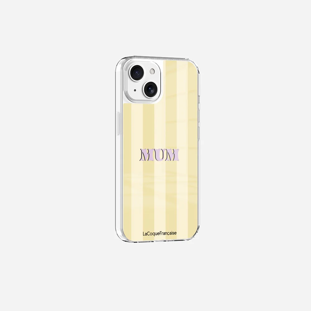 Coque Sans Anneaux Imprimee Mum - Jaune Et Beige - Image 17