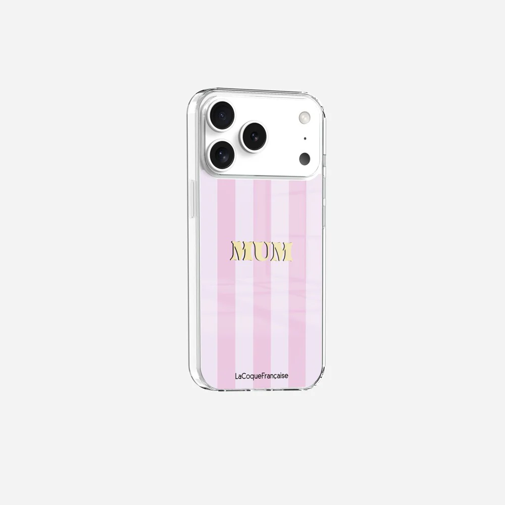 Coque Sans Anneaux Imprimee Mum - Rose Et Parme - Image 4