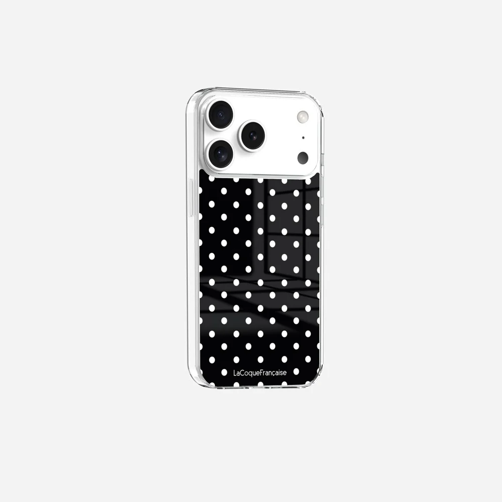 Coque Sans Anneaux Imprimee Pois Blanc - Image 3