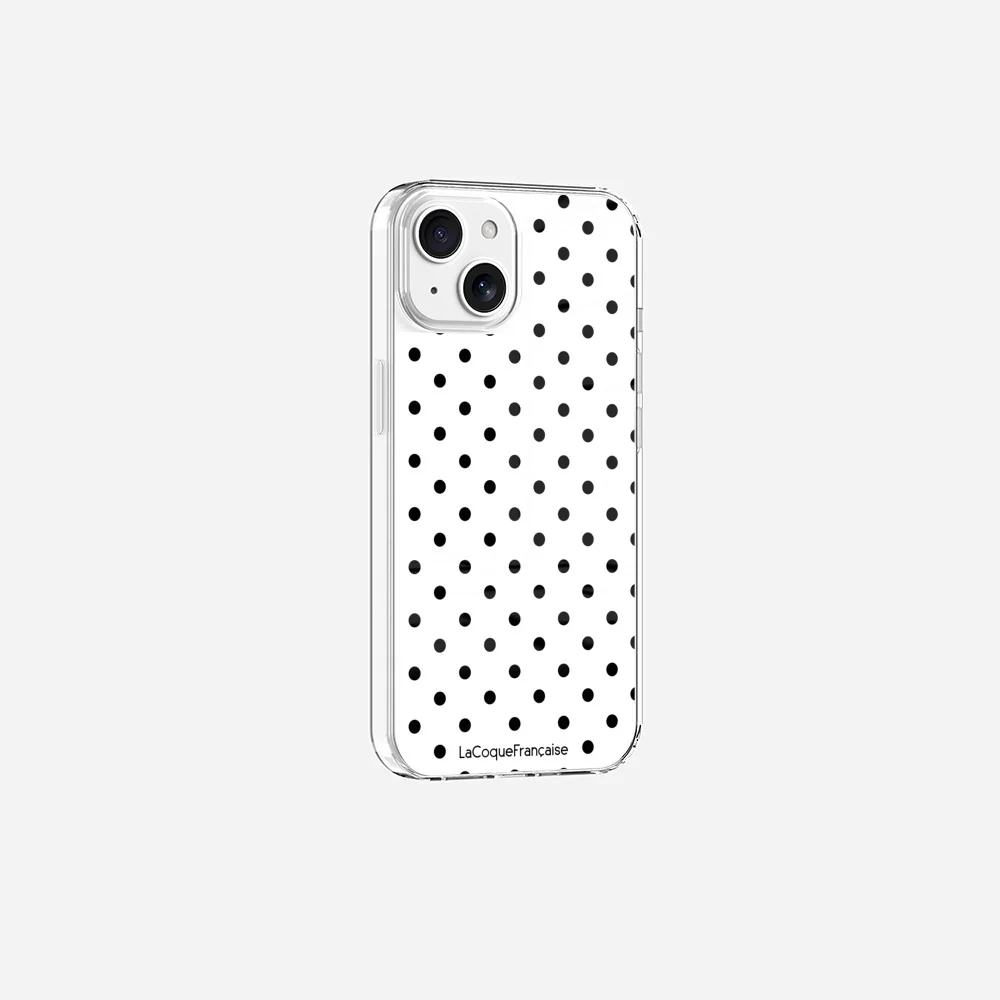 Coque Sans Anneaux Imprimee Pois Noir - Image 12