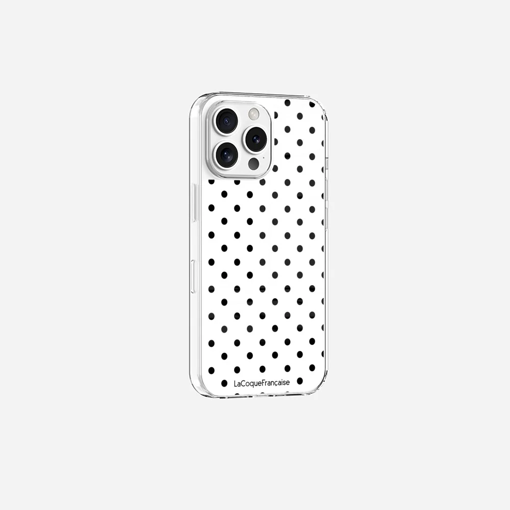 Coque Sans Anneaux Imprimee Pois Noir - Image 7