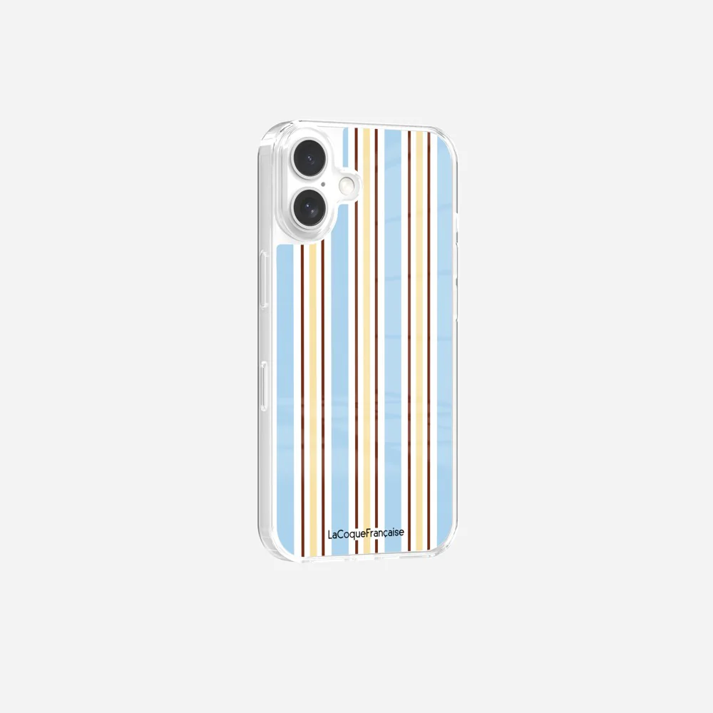 Coque Sans Anneaux Imprimee Rayure Bleue - Image 5