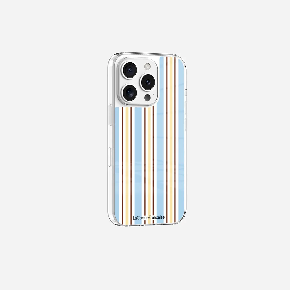 Coque Sans Anneaux Imprimee Rayure Bleue - Image 6