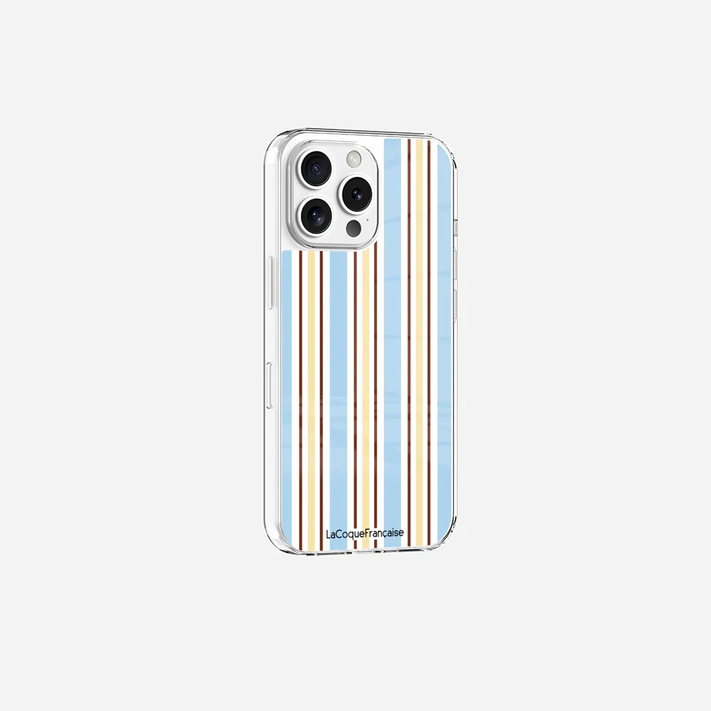 Coque Sans Anneaux Imprimee Rayure Bleue - Image 7