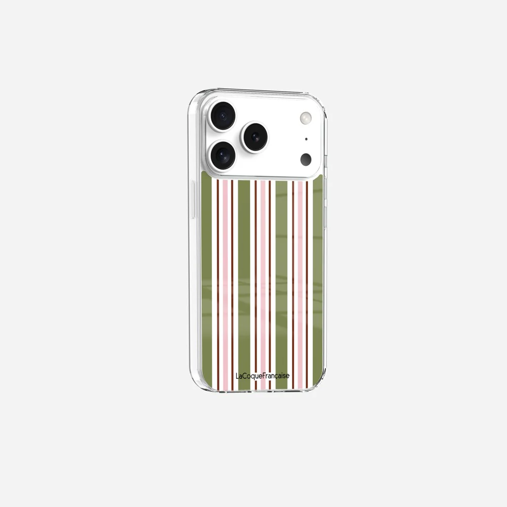 Coque Sans Anneaux Imprimee Rayure Kaki - Image 3