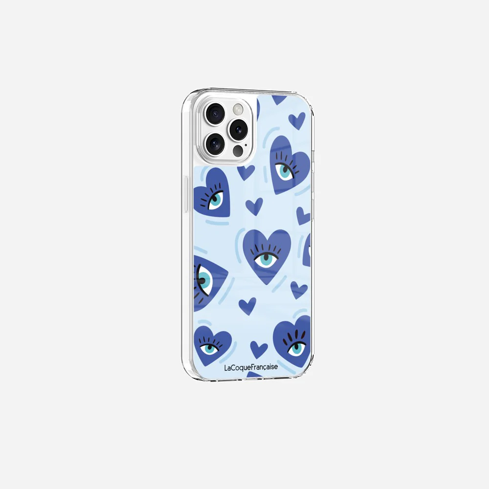 Coque Sans Anneaux Imprimee Yeux D'amour Bleu - Image 21