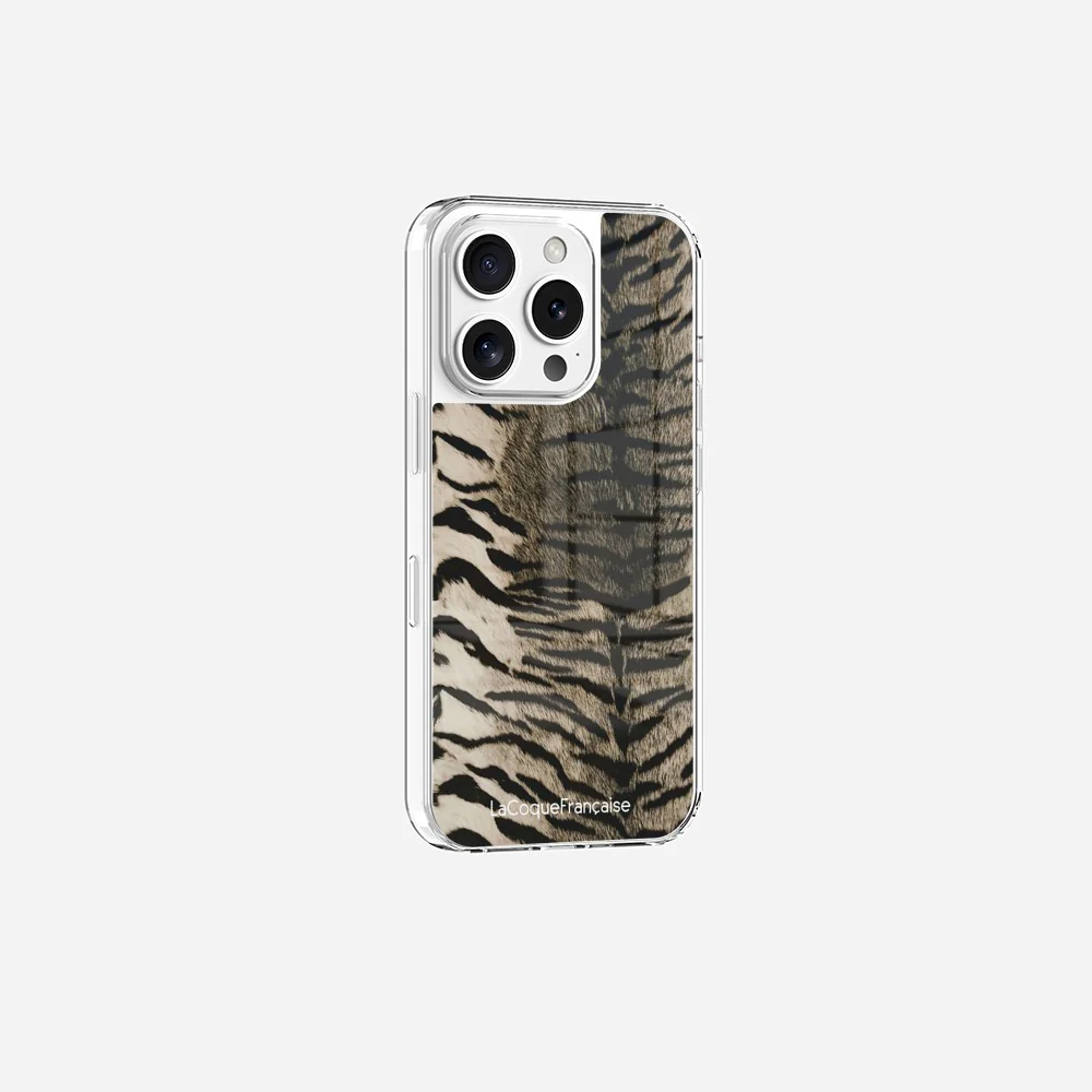 Coque Sans Anneaux Imprimee Zebre Gris - Image 3