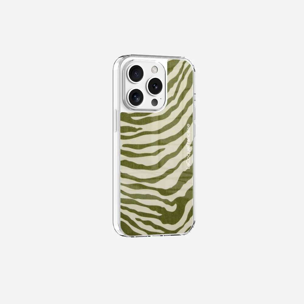 Coque Sans Anneaux Imprimee Zebre Vert - Image 15