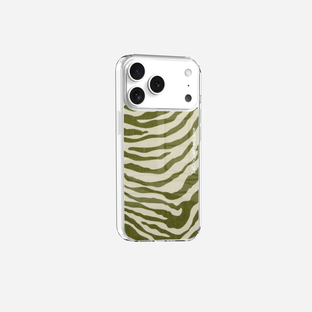 Coque Sans Anneaux Imprimee Zebre Vert - Image 4