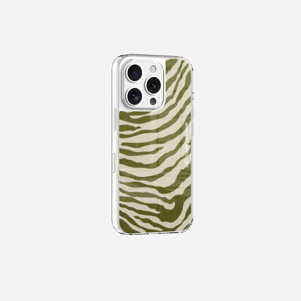 Coque Sans Anneaux Imprimee Zebre Vert - Image 7