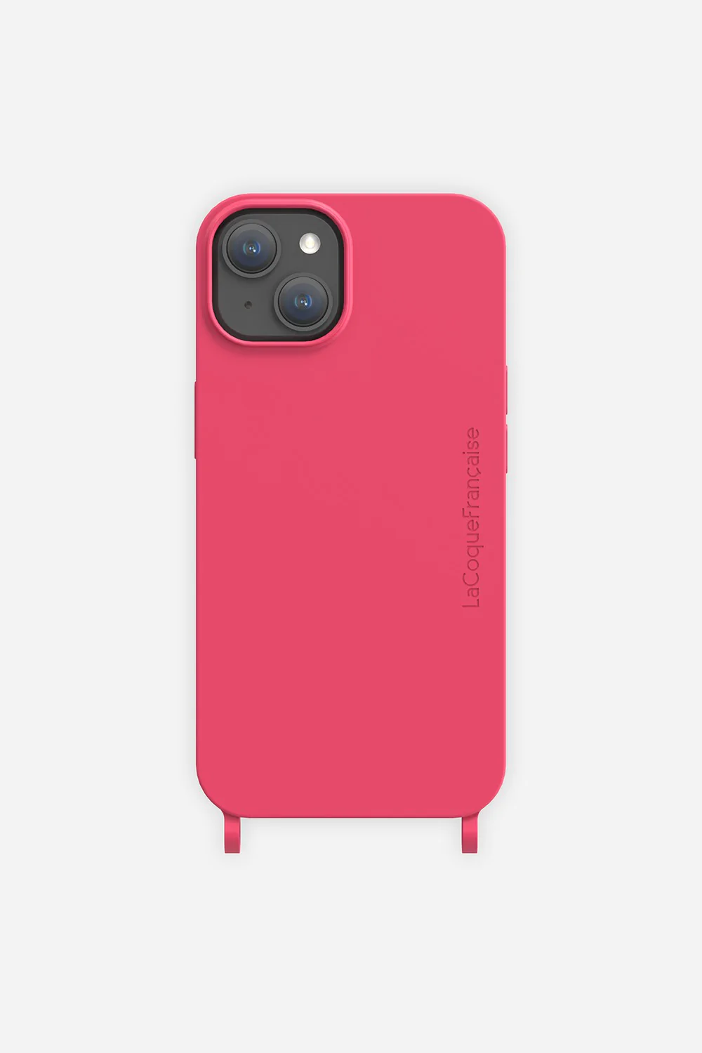 Coque Anneaux Soft Touch Framboise - Image 2