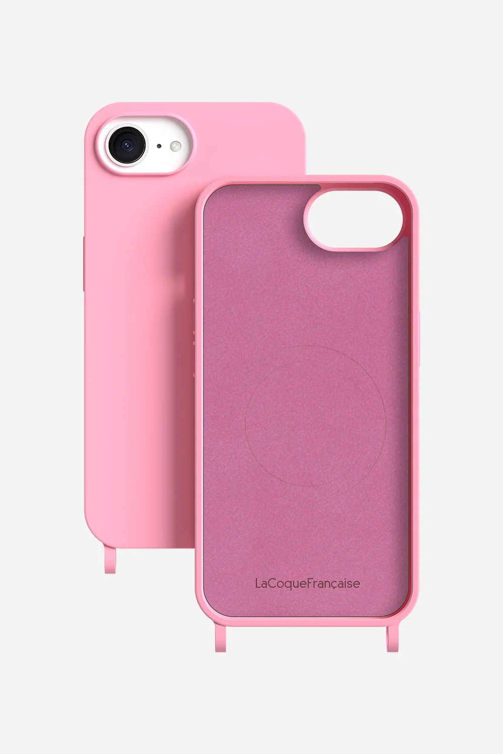 Coque Anneaux Soft Touch Rose - Image 21