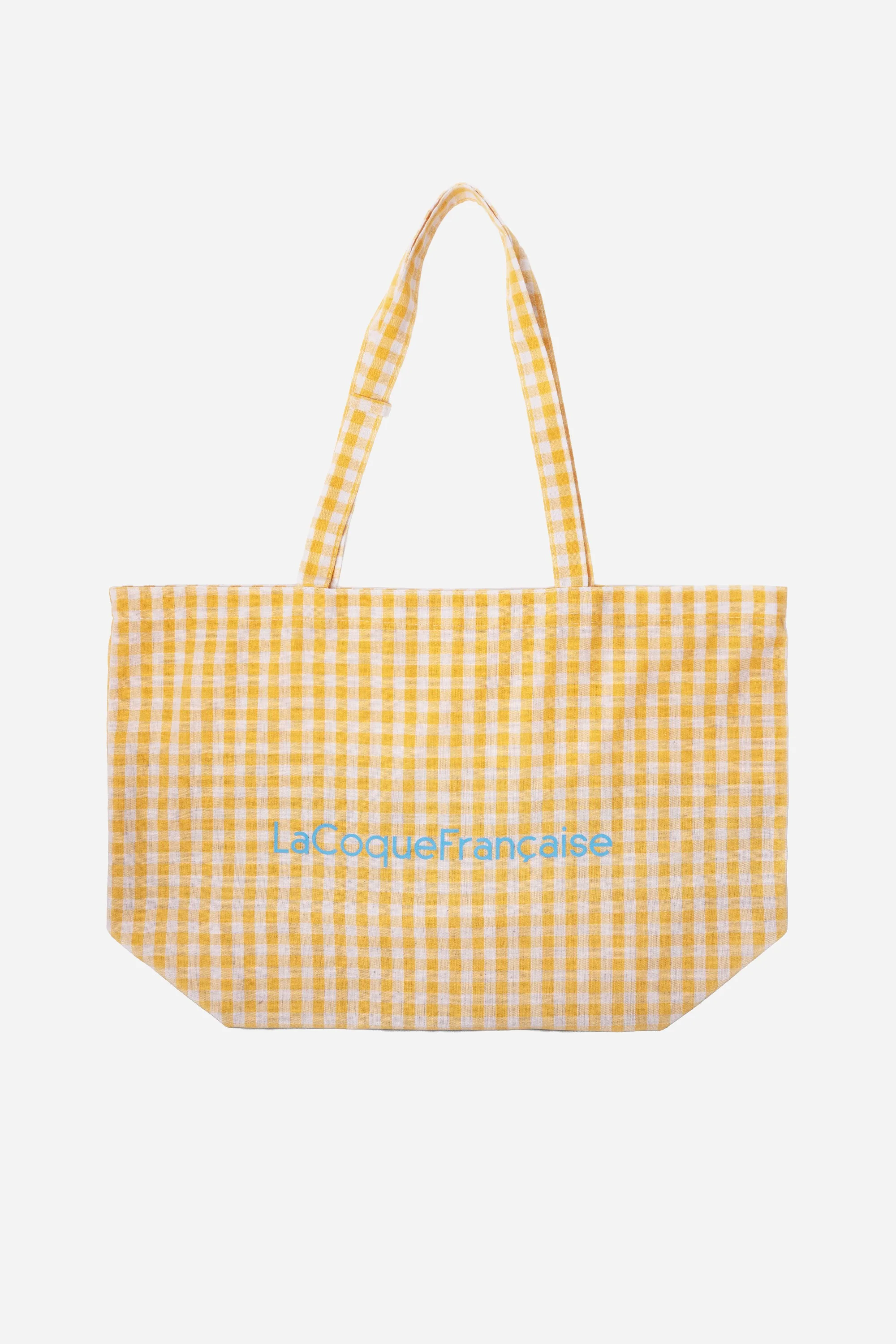 Tote Bag Vichy Jaune Jaune - Image 2
