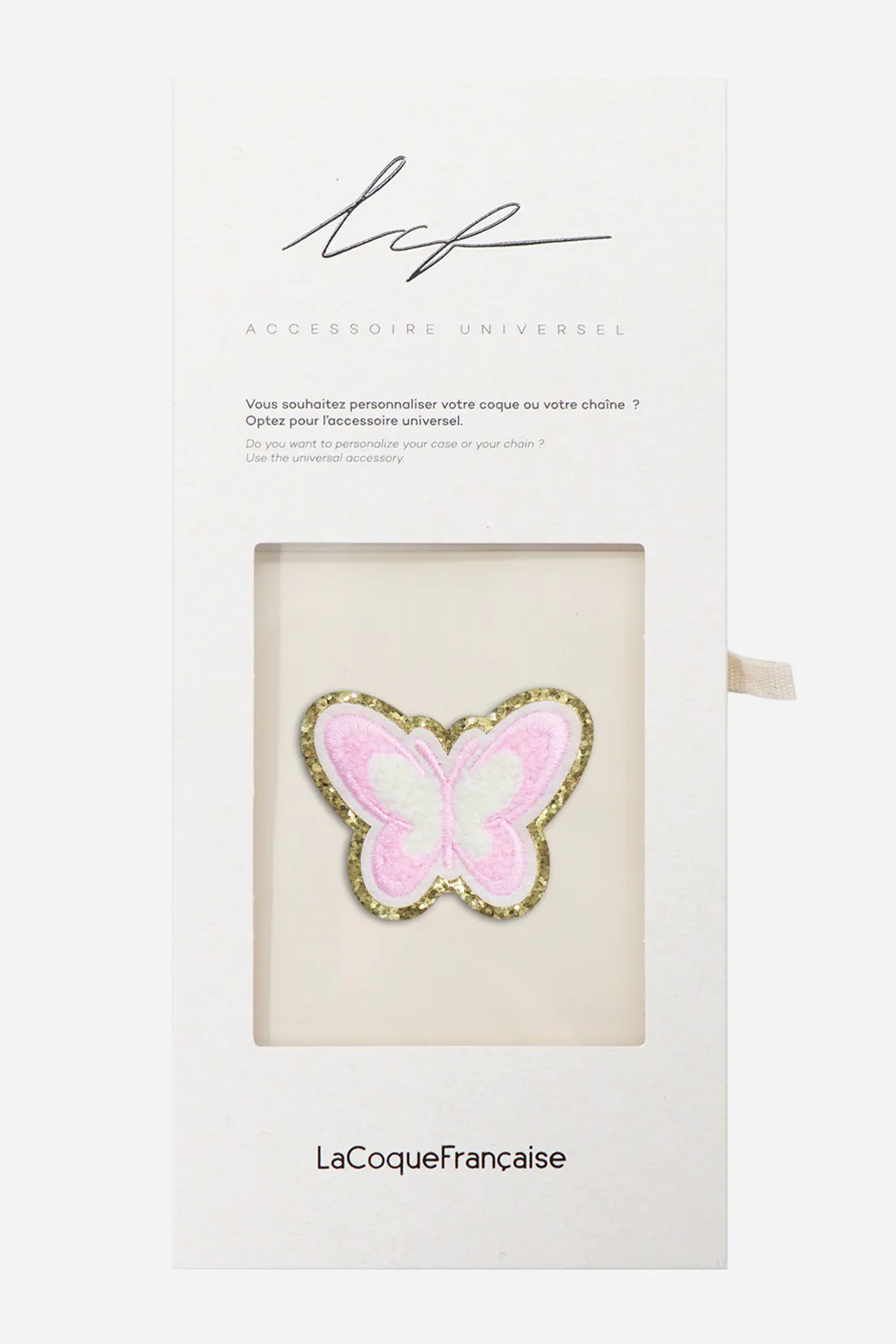Patch Papillon Rose - Image 3