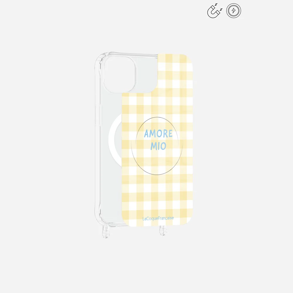 Plaque Magnetique Imprimee Amore Mio Vichy Jaune - Image 13