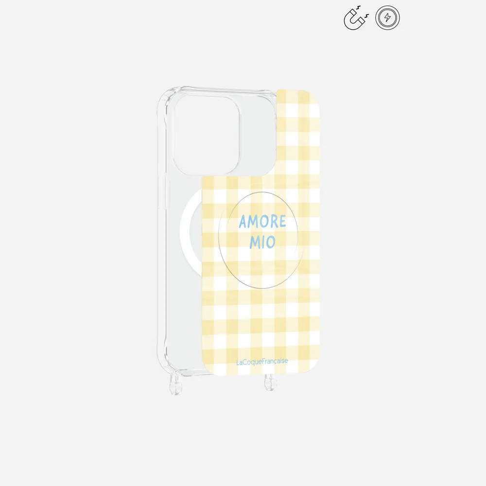 Plaque Magnetique Imprimee Amore Mio Vichy Jaune - Image 14