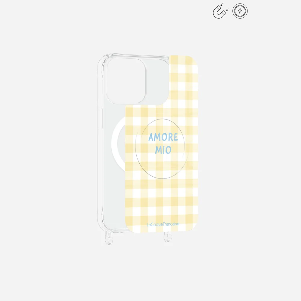 Plaque Magnetique Imprimee Amore Mio Vichy Jaune - Image 15