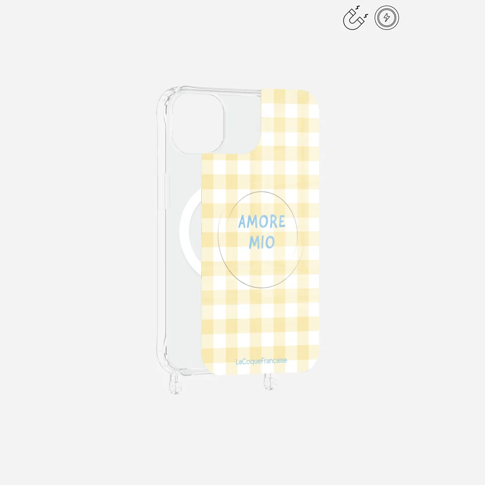 Plaque Magnetique Imprimee Amore Mio Vichy Jaune - Image 17