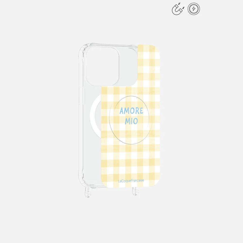 Plaque Magnetique Imprimee Amore Mio Vichy Jaune - Image 18