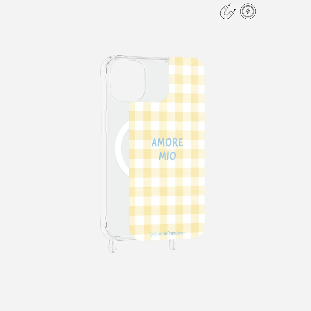 Plaque Magnetique Imprimee Amore Mio Vichy Jaune - Image 20