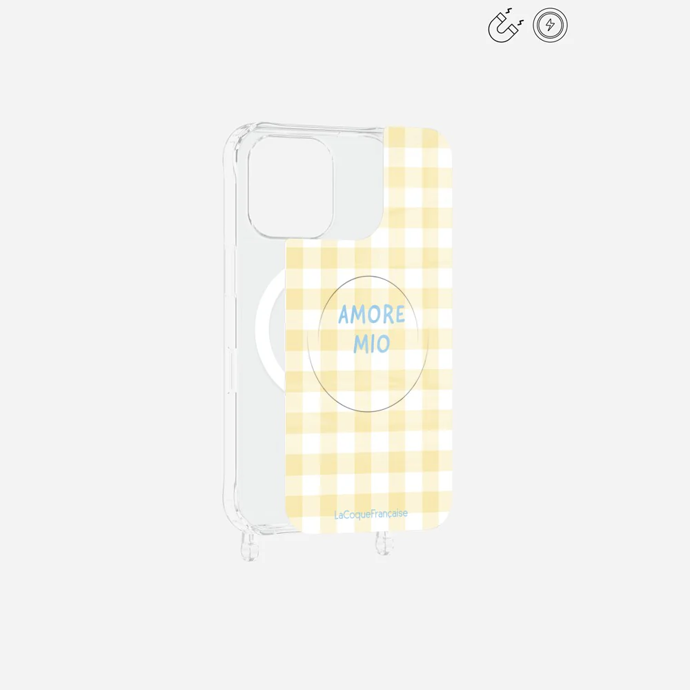 Plaque Magnetique Imprimee Amore Mio Vichy Jaune - Image 7