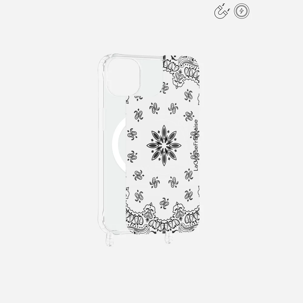 Plaque Magnetique Imprimee Bandana Blanc - Image 17