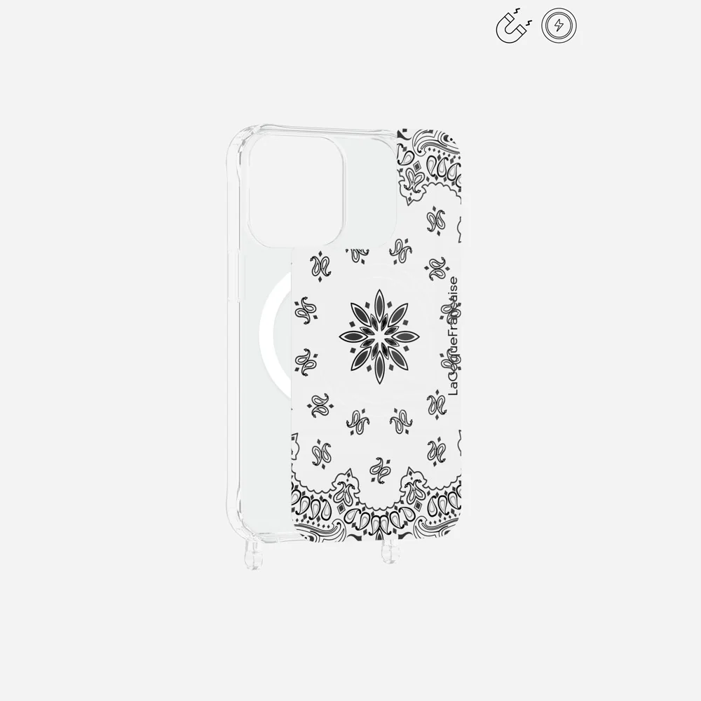 Plaque Magnetique Imprimee Bandana Blanc - Image 18