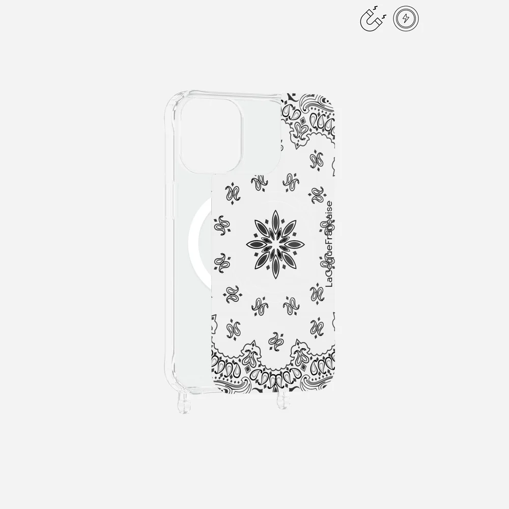 Plaque Magnetique Imprimee Bandana Blanc - Image 19