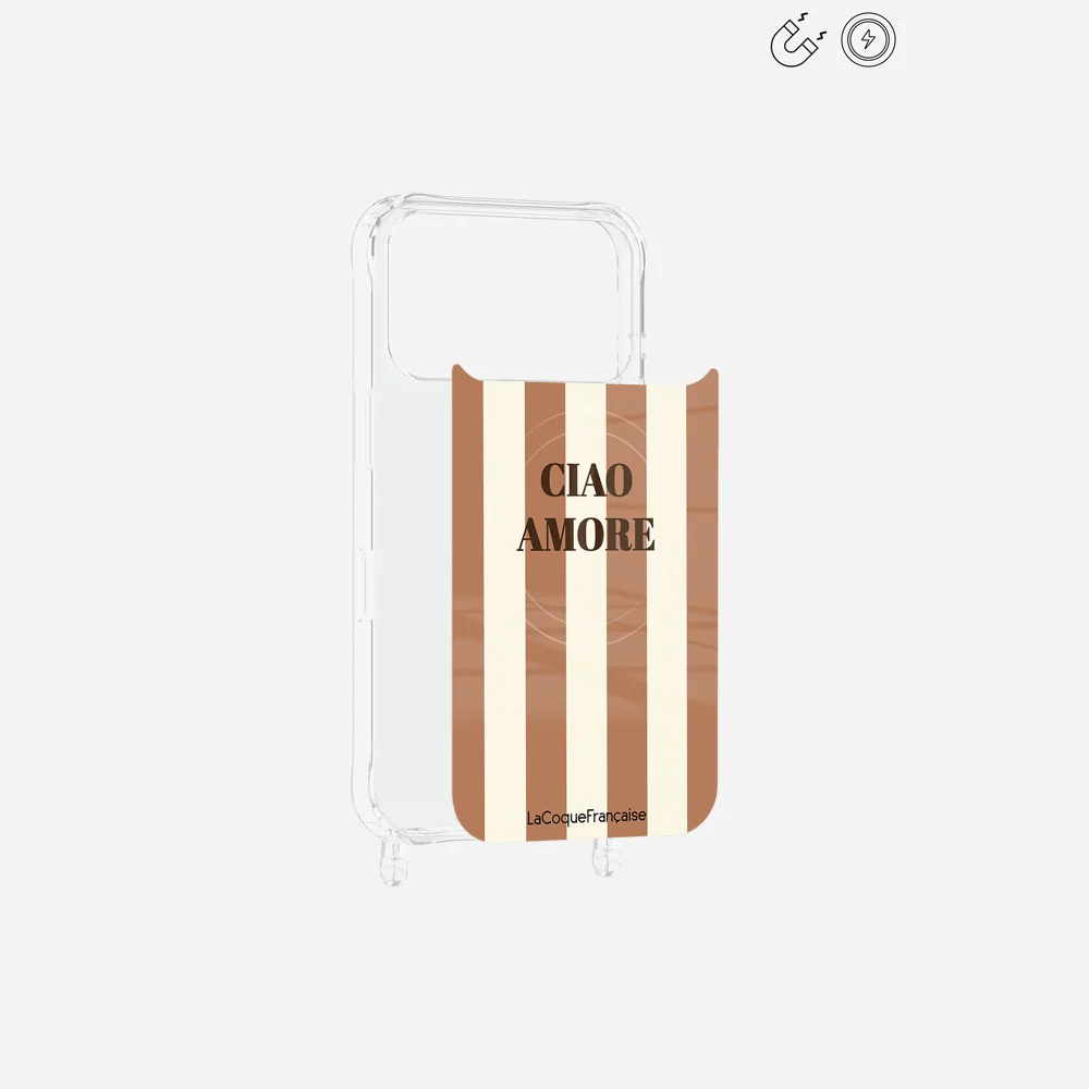Plaque Magnetique Imprimee Ciao Amore Beige - Image 2