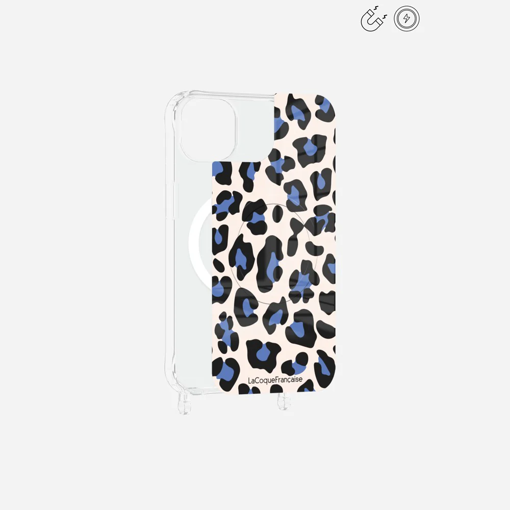 Plaque Magnetique Imprimee Leopard Beige Et Bleu - Image 13