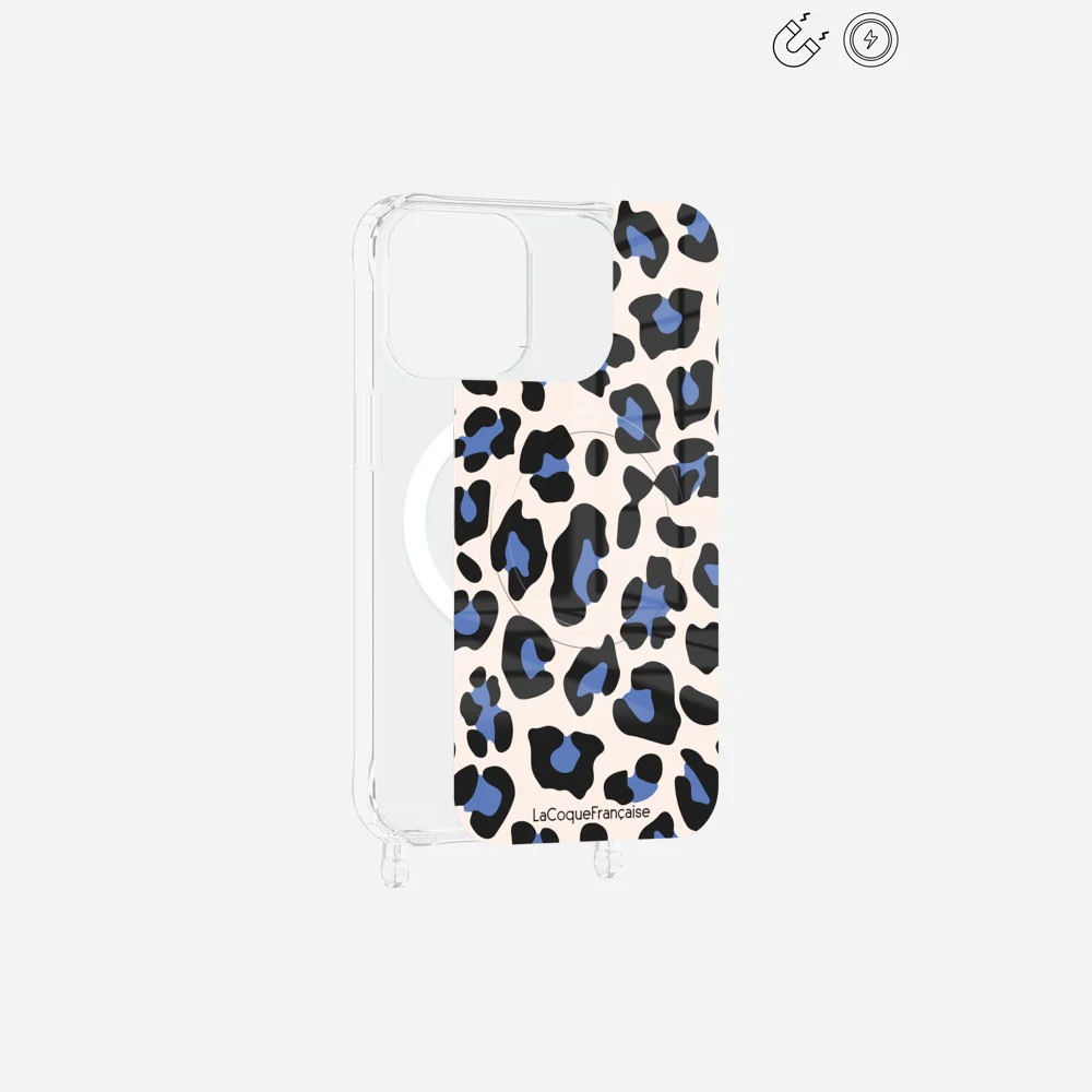 Plaque Magnetique Imprimee Leopard Beige Et Bleu - Image 15