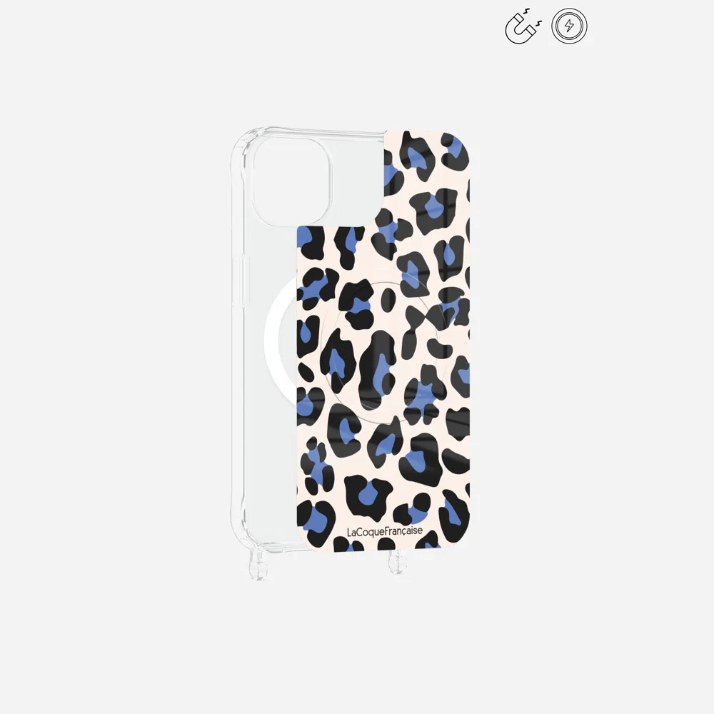 Plaque Magnetique Imprimee Leopard Beige Et Bleu - Image 17