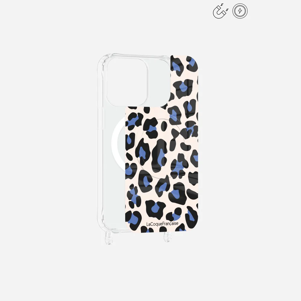 Plaque Magnetique Imprimee Leopard Beige Et Bleu - Image 18