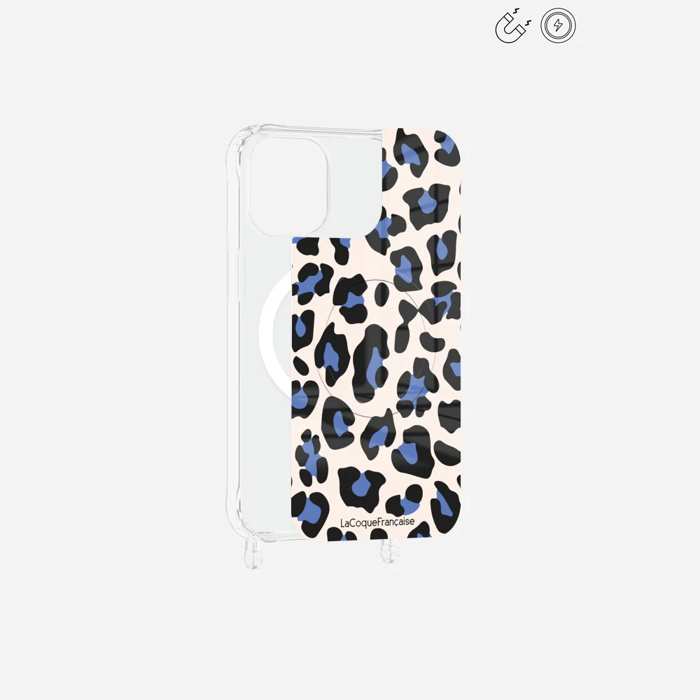 Plaque Magnetique Imprimee Leopard Beige Et Bleu - Image 22