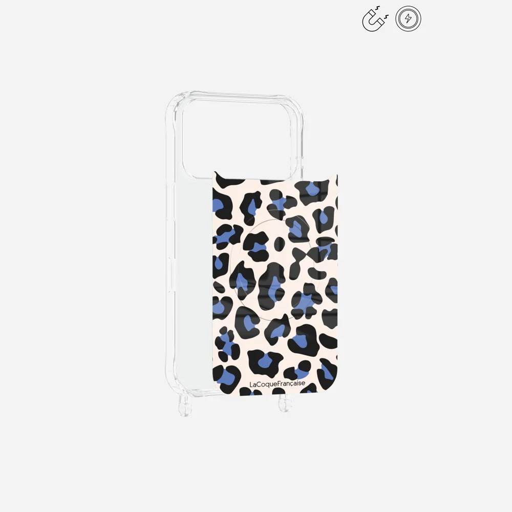 Plaque Magnetique Imprimee Leopard Beige Et Bleu - Image 3