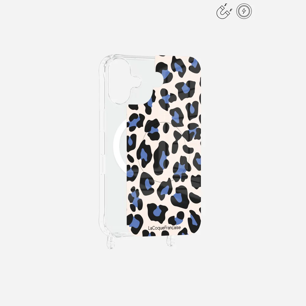Plaque Magnetique Imprimee Leopard Beige Et Bleu - Image 9