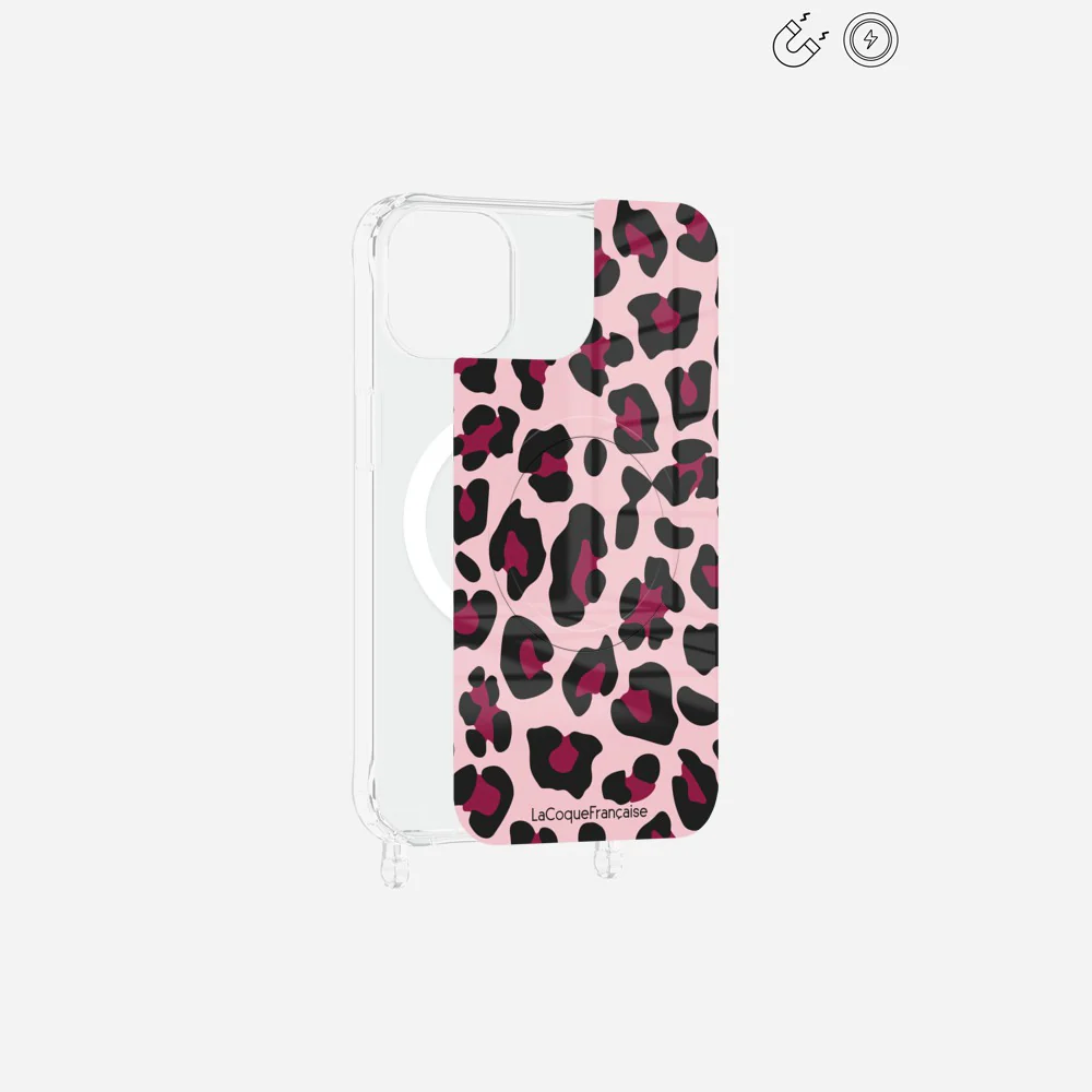 Plaque Magnetique Imprimee Leopard Rose Et Bordeaux - Image 12